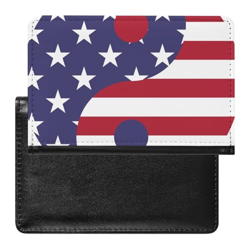 SMACQ Reisepasshülle Flagge Tai Chi Reisepass Tasche Reise Gadget Impfpass Hülle Für Damen Herren von SMACQ