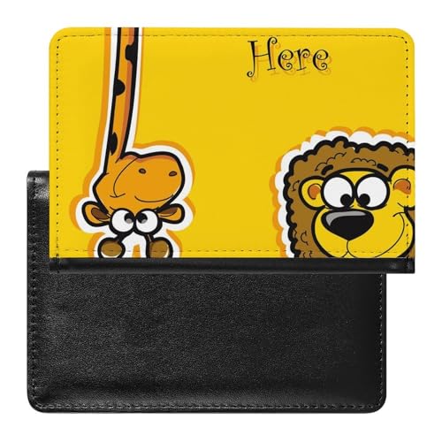 SMACQ Reisepasshülle Giraffe Reisepass Schutzhülle Geldbörsen Für Kreditkarten Ausweis Reisedokumente von SMACQ