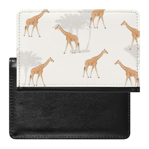 SMACQ Reisepasshülle Giraffe Reisepass Schutzhülle Geldbörsen Für Kreditkarten Ausweis Reisedokumente von SMACQ