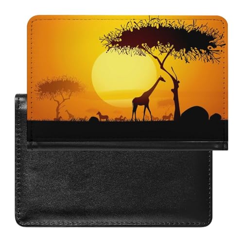 SMACQ Reisepasshülle Giraffe Reisepass Tasche Reise Gadget Impfpass Hülle Für Damen Herren von SMACQ