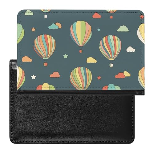SMACQ Reisepasshülle Heißluftballon Reisepass Schutzhülle Geldbörsen Für Kreditkarten Ausweis Reisedokumente von SMACQ