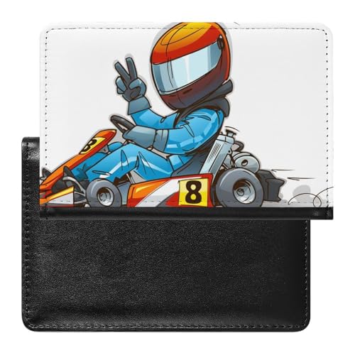 SMACQ Reisepasshülle Helm Kartfahren Reisepass Schutzhülle Geldbörsen Für Kreditkarten Ausweis Reisedokumente von SMACQ