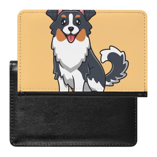 SMACQ Reisepasshülle Hund Reisepass Schutzhülle Geldbörsen Für Kreditkarten Ausweis Reisedokumente von SMACQ