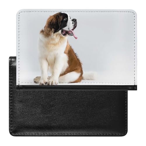 SMACQ Reisepasshülle Hund Reisepass Schutzhülle Geldbörsen Für Kreditkarten Ausweis Reisedokumente von SMACQ