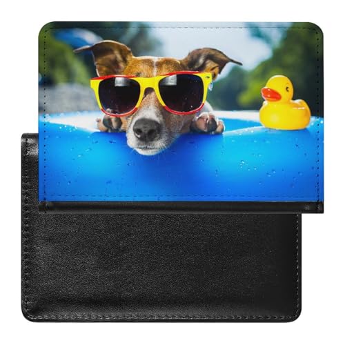 SMACQ Reisepasshülle Hund Und Ente Reisepass Tasche Reise Gadget Impfpass Hülle Für Damen Herren von SMACQ