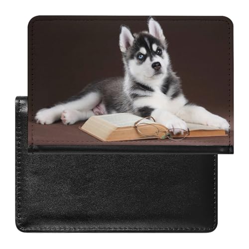 SMACQ Reisepasshülle Husky Reisepass Tasche Reise Gadget Impfpass Hülle Für Damen Herren von SMACQ