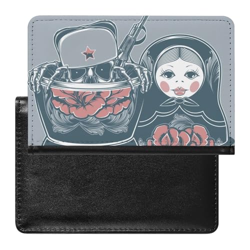 SMACQ Reisepasshülle Japanische Puppe Reisepass Tasche Reise Gadget Impfpass Hülle Für Damen Herren von SMACQ