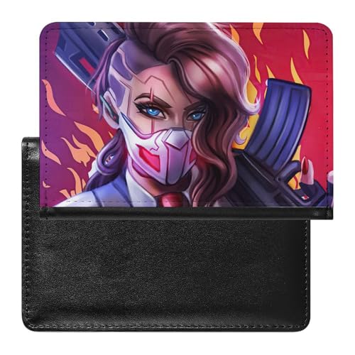 SMACQ Reisepasshülle Kämpfende Mädchen Reisepass Tasche Reise Gadget Impfpass Hülle Für Damen Herren von SMACQ