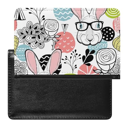 SMACQ Reisepasshülle Kaninchen Reisepass Schutzhülle Geldbörsen Für Kreditkarten Ausweis Reisedokumente von SMACQ