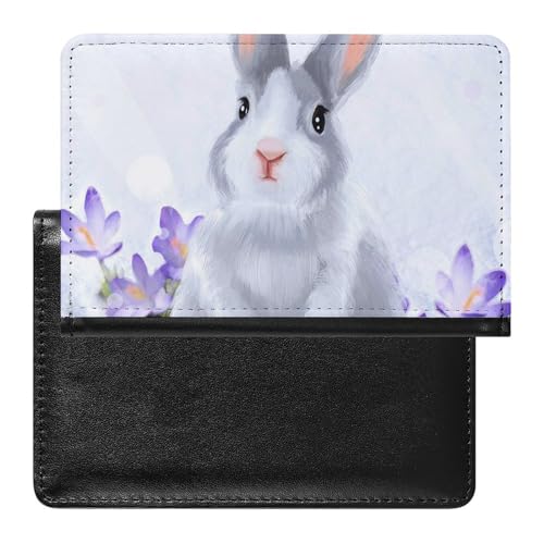 SMACQ Reisepasshülle Kaninchen Reisepass Schutzhülle Geldbörsen Für Kreditkarten Ausweis Reisedokumente von SMACQ