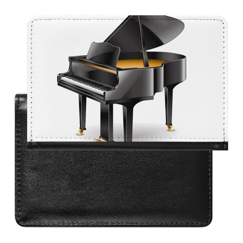 SMACQ Reisepasshülle Klavier Reisepass Schutzhülle Geldbörsen Für Kreditkarten Ausweis Reisedokumente von SMACQ