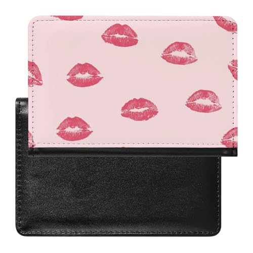 SMACQ Reisepasshülle Lippen Reisepass Schutzhülle Geldbörsen Für Kreditkarten Ausweis Reisedokumente von SMACQ