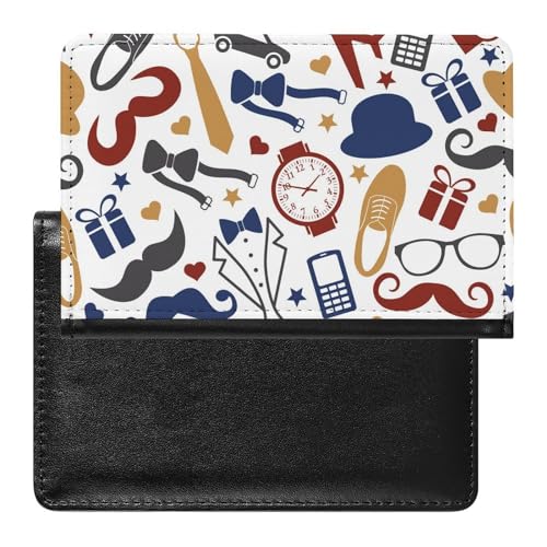 SMACQ Reisepasshülle Männer Reisepass Schutzhülle Geldbörsen Für Kreditkarten Ausweis Reisedokumente von SMACQ