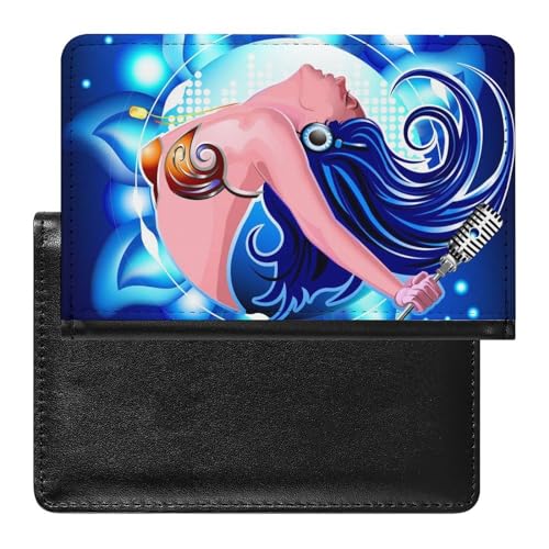 SMACQ Reisepasshülle Musik Mädchen Reisepass Tasche Reise Gadget Impfpass Hülle Für Damen Herren von SMACQ
