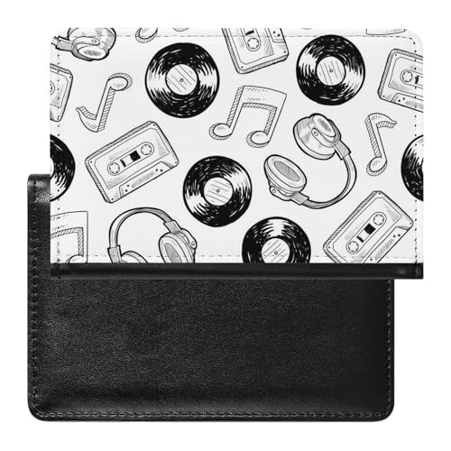 SMACQ Reisepasshülle Musikkassette Reisepass Schutzhülle Geldbörsen Für Kreditkarten Ausweis Reisedokumente von SMACQ