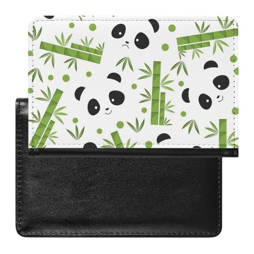 SMACQ Reisepasshülle Pandabär Reisepass Schutzhülle Geldbörsen Für Kreditkarten Ausweis Reisedokumente von SMACQ
