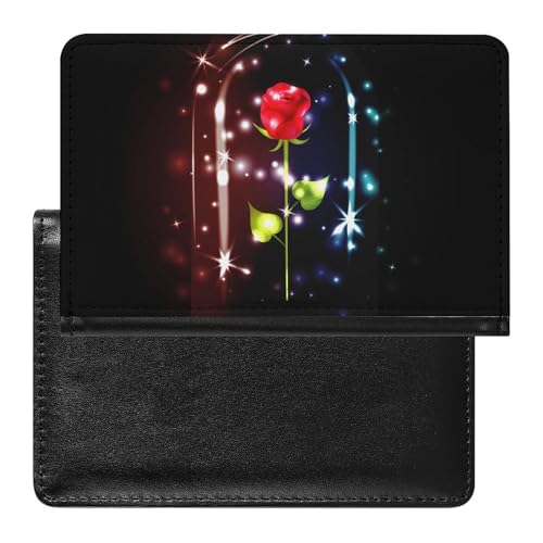 SMACQ Reisepasshülle Rose Reisepass Schutzhülle Geldbörsen Für Kreditkarten Ausweis Reisedokumente von SMACQ