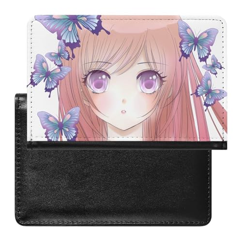 SMACQ Reisepasshülle Schmetterling Mädchen Reisepass Tasche Reise Gadget Impfpass Hülle Für Damen Herren von SMACQ