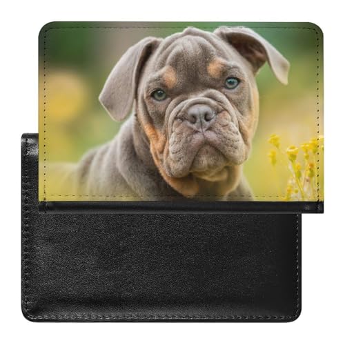 SMACQ Reisepasshülle Welpe Reisepass Schutzhülle Geldbörsen Für Kreditkarten Ausweis Reisedokumente von SMACQ