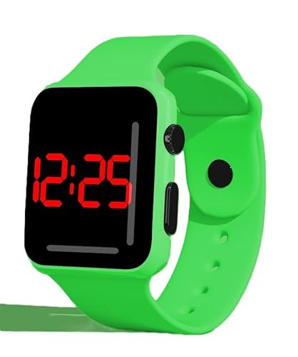 SMART-J Digitale LED-Unisex-Armbanduhr Glow Time | Display rot auf schwarz, buntes verstellbares Silikonarmband | Mode Urban Teen, minimalistisches Design, Geschenkidee für Jugendliche und Trendy SMART-J Digitale LED-Unisex-Armbanduhr Glow Time | Display rot auf schwarz, buntes verstellbares Silikonarmband | Mode Urban Teen, minimalistisches Design, Geschenkidee für Jugendliche und Trendy von SMART-J