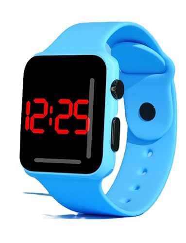 SMART-J Digitale LED-Unisex-Armbanduhr Glow Time | Display rot auf schwarz, buntes verstellbares Silikonarmband | Mode Urban Teen, minimalistisches Design, Geschenkidee für Jugendliche und Trendy SMART-J Digitale LED-Unisex-Armbanduhr Glow Time | Display rot auf schwarz, buntes verstellbares Silikonarmband | Mode Urban Teen, minimalistisches Design, Geschenkidee für Jugendliche und Trendy von SMART-J
