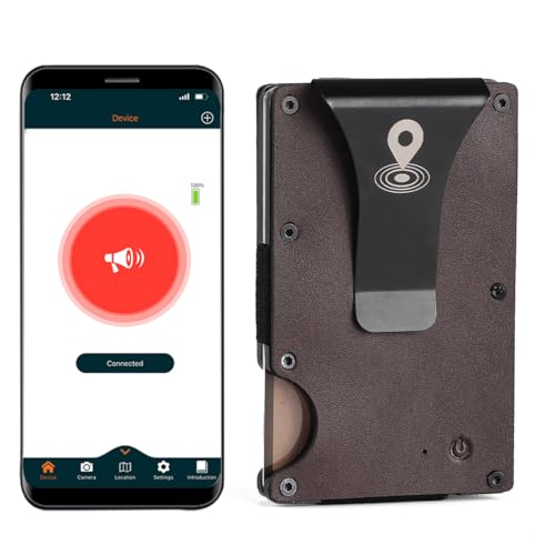SMART LB Trackable Thin Card Wallet For Men - Leather Bluetooth Anti-Lost Credit Card Holder with Metal Money Clip Men's Card Holder Minimalist Smart Men's Wallet SMART LB Trackable Thin Card Wallet For Men - Leather Bluetooth Anti-Lost Credit Card Holder with Metal Money Clip Men's Card Holder Minimalist Smart Men's Wallet von SMART LB