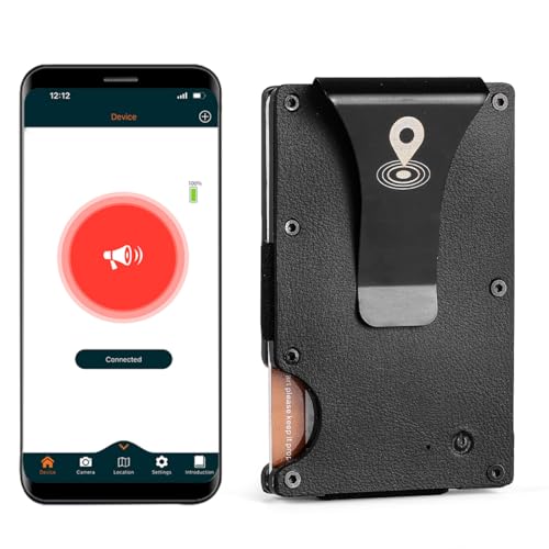 SMART LB Trackable Thin Card Wallet For Men - Leather Bluetooth Anti-Lost Credit Card Holder with Metal Money Clip Men's Card Holder Minimalist Smart Men's Wallet SMART LB Trackable Thin Card Wallet For Men - Leather Bluetooth Anti-Lost Credit Card Holder with Metal Money Clip Men's Card Holder Minimalist Smart Men's Wallet von SMART LB