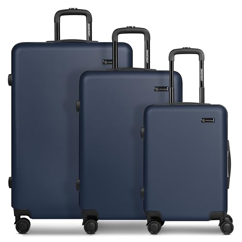 SMARTBOX Hartschalen Koffer-Set 3-teilig für Damen & Herren | leichte & stabile Reise-Trolleys aus hochwertigem & robustem ABS-Material | 4-Doppelrollen & Zahlenschloss (Edition 05) von SMARTBOX
