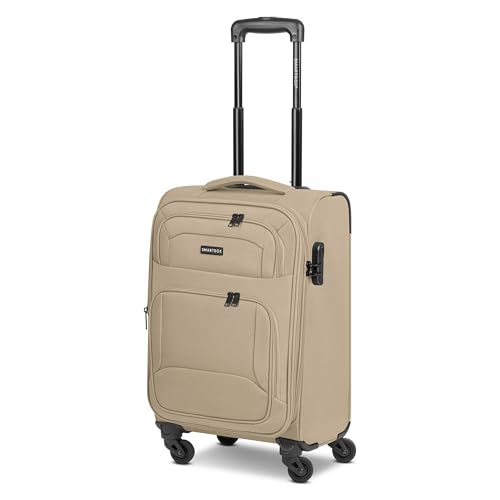SMARTBOX Weichgepäck Kabinen-Koffer für Damen & Herren | Kleiner Cabin-Trolley 36 x 23 x 56 cm | 4 Rollen & Zahlenschloss | erweiterbar mit Dehnfalte | leichte 2,6 kg (Edition 04) von SMARTBOX
