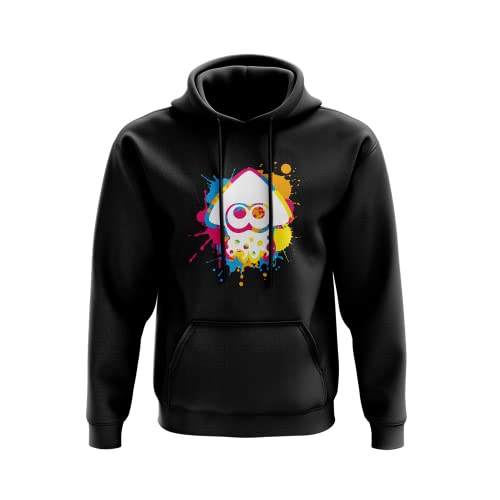 Inkling Color Ink Splat Hoodie,Squid Character Switch Videospiel Inspired Gamer Gaming Merch Geschenke Nerdy Kinder Erwachsene Kleidung Kleidung Geschenkidee Geburtstag Weihnachten, 9,11 Jahre von SMARTYPANTS