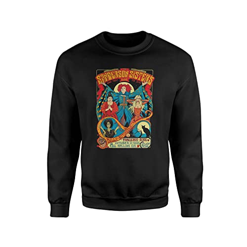 SMARTYPANTS Sanderson Sisters Live Pullover – Hocus Pocus Witches Halloween Classic Retro Film Inspired Merchandise Damen Kinder Erwachsene Kleidung Sweatshirt Geschenk (Black Prime, Black Prime, L von SMARTYPANTS