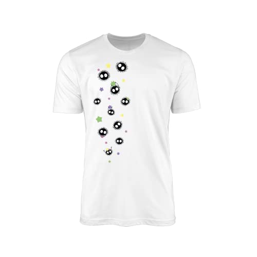 SMARTYPANTS T-Shirt mit Aufschrift Soot Sprites from Spirited Away, für Kinder und Erwachsene, weiß, XL von SMARTYPANTS