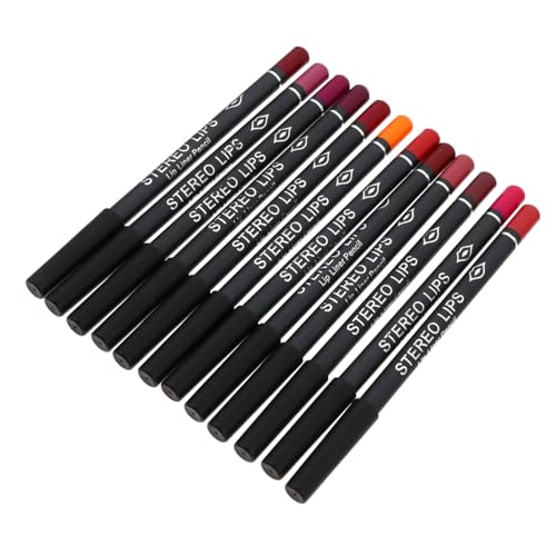 SMASOLO 12 Stück Teiliges Lippenkonturenstift Wasserfest Weich Gleitend Farbintensiv Vielseitig als Lip Liner Augenbrauen und Eyeliner Tragbar Langanhaltend Natürliche Matte Optik SMASOLO 12 Stück Teiliges Lippenkonturenstift Wasserfest Weich Gleitend Farbintensiv Vielseitig als Lip Liner Augenbrauen und Eyeliner Tragbar Langanhaltend Natürliche Matte Optik von SMASOLO