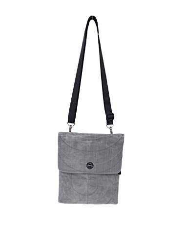 SMATERIA Umhänge-Tasche ESC-Kombi Silber-Grau | italienisches Design | stylish, leicht, robust von Smateria