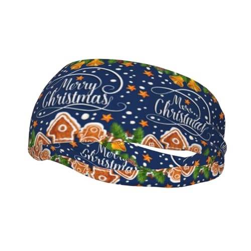 Frohe Weihnachten Stirnbänder Sport Schweißband Athletische Übungsbänder Turban Haar Kopf Für Männer Frauen Yoga Fitness von SMAZDFXX