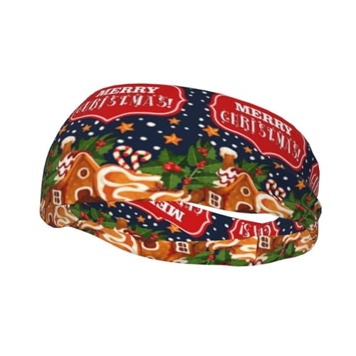 Frohe Weihnachten Stirnbänder Sport Schweißband Athletische Übungsbänder Turban Haar Kopf Für Männer Frauen Yoga Fitness von SMAZDFXX