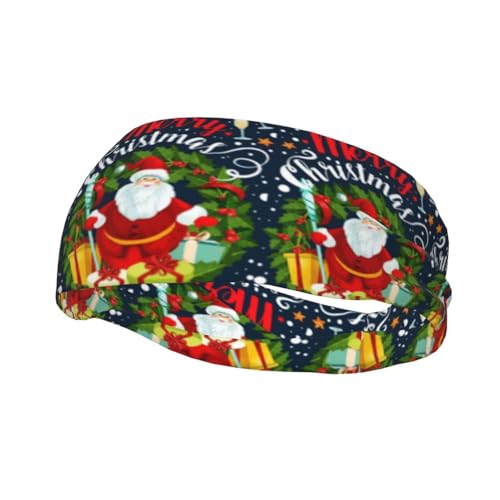 Frohe Weihnachten Stirnbänder Sport Schweißband Athletische Übungsbänder Turban Haar Kopf Für Männer Frauen Yoga Fitness von SMAZDFXX
