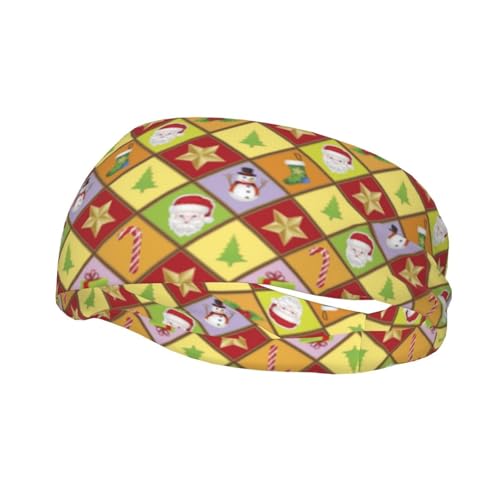 Frohe Weihnachten Stirnbänder Sport Schweißband Athletische Übungsbänder Turban Haar Kopf Für Männer Frauen Yoga Fitness von SMAZDFXX