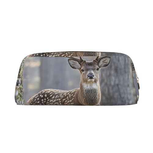 Make-up-Tasche mit Camouflage-Hirschmotiv für Damen und Herren, Federmäppchen, Reise-Kosmetiktasche, kleine Kulturtasche mit Reißverschluss, ästhetische Stifttaschen, trendige Aufbewahrungstaschen, Le Make-up-Tasche mit Camouflage-Hirschmotiv für Damen und Herren, Federmäppchen, Reise-Kosmetiktasche, kleine Kulturtasche mit Reißverschluss, ästhetische Stifttaschen, trendige Aufbewahrungstaschen, Le von SMAZDFXX