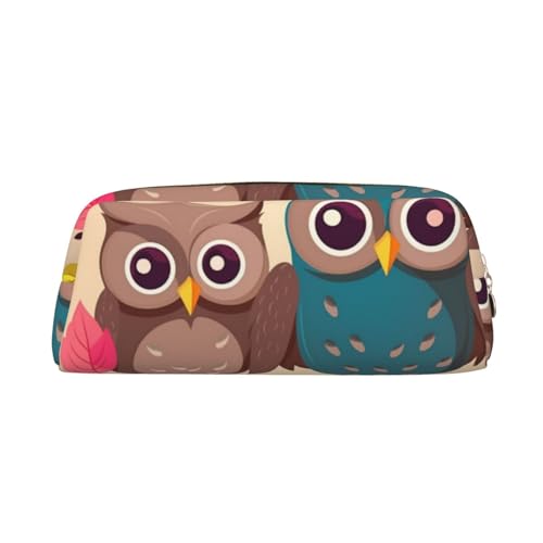 Niedliche Eulen-Make-up-Tasche für Damen und Herren, Federmäppchen, kleine Kosmetiktasche, Kulturbeutel mit Reißverschluss, ästhetische Stifttaschen, trendige Aufbewahrungstaschen, Münzbeutel aus Lede Niedliche Eulen-Make-up-Tasche für Damen und Herren, Federmäppchen, kleine Kosmetiktasche, Kulturbeutel mit Reißverschluss, ästhetische Stifttaschen, trendige Aufbewahrungstaschen, Münzbeutel aus Lede von SMAZDFXX