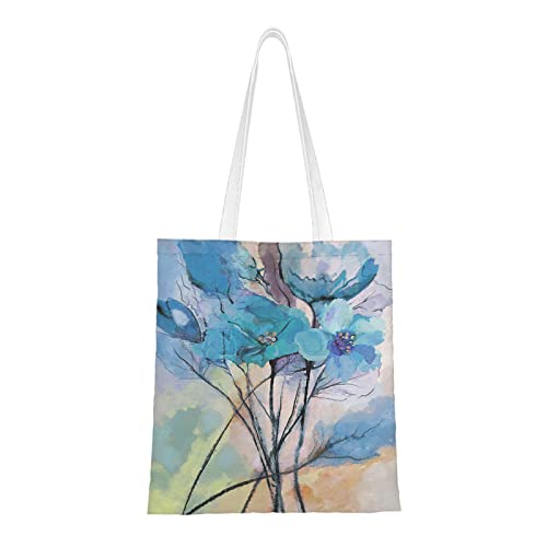 SMAZDFXX Canvas-Tragetasche mit lustigem Zitat-Text, wiederverwendbar, große Einkaufs-Schultertasche für Damen von SMAZDFXX