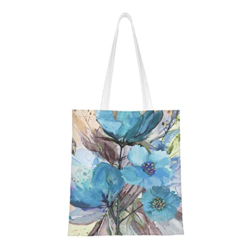 SMAZDFXX Canvas-Tragetasche mit lustigem Zitat-Text, wiederverwendbar, große Einkaufs-Schultertasche für Damen von SMAZDFXX