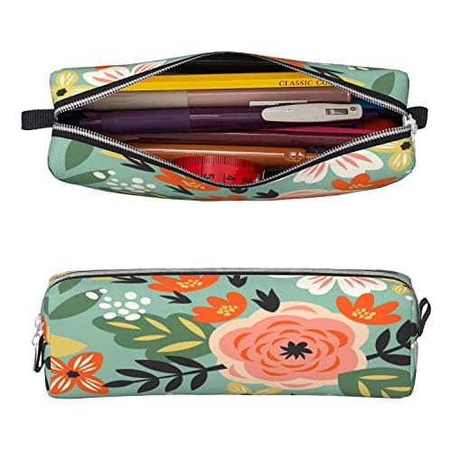 SMAZDFXX Federmäppchen, Federtasche, kleines Federmäppchen mit Reißverschluss, für Studenten, Büro, Schreibwaren, Organizer für Mädchen und Jungen – Blume SMAZDFXX Federmäppchen, Federtasche, kleines Federmäppchen mit Reißverschluss, für Studenten, Büro, Schreibwaren, Organizer für Mädchen und Jungen – Blume von SMAZDFXX