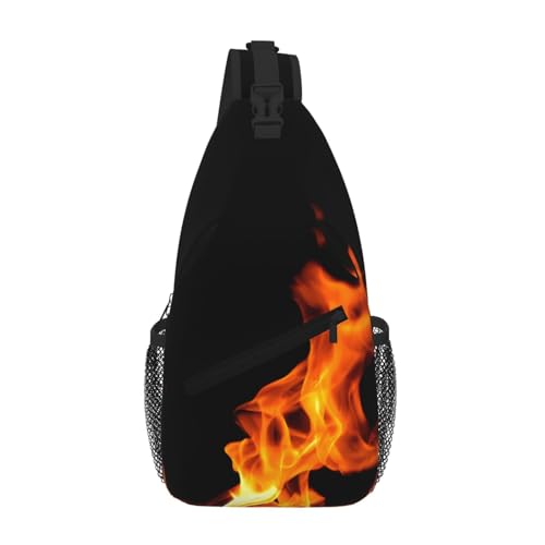 SMAZDFXX Flame Creative Herren-Umhängetasche, leichte Handy-Geldbörse, Schlüsseletui, Brusttasche für Reisen und Fitness SMAZDFXX Flame Creative Herren-Umhängetasche, leichte Handy-Geldbörse, Schlüsseletui, Brusttasche für Reisen und Fitness von SMAZDFXX