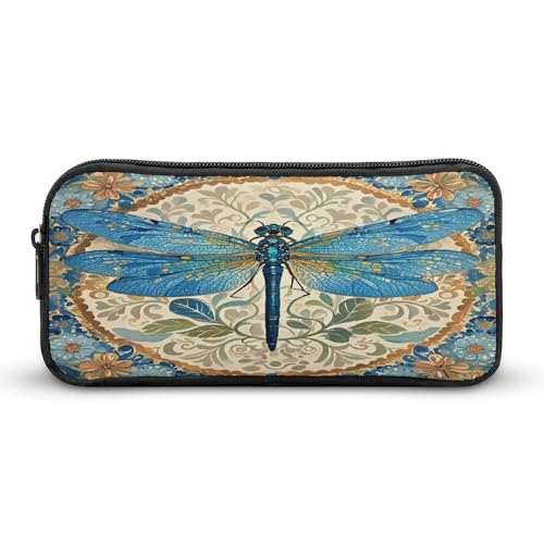 SMAZDFXX Handbemalte Blaue Libelle, große Aufbewahrungstasche mit hoher Kapazität, Beutelhalter, Box, Organizer, Schreibtisch-Organizer von SMAZDFXX