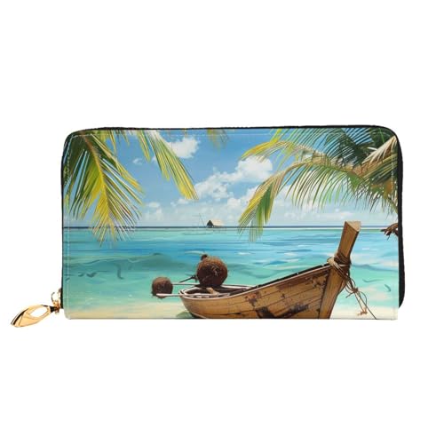 SMAZDFXX Kartenetui mit Flamingo- und Swimmingpool-Aufdruck | Kartenetui und Taschengeldbörse aus PU-Leder von SMAZDFXX