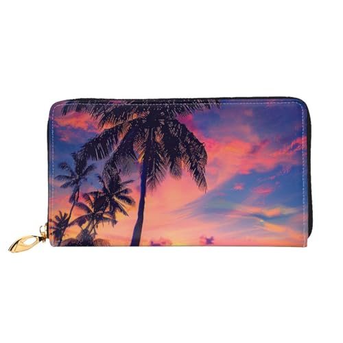 SMAZDFXX Kartenetui mit Weihnachtsbaum-Aufdruck in Rot | Kartenetui und Taschengeldbörse aus PU-Leder von SMAZDFXX