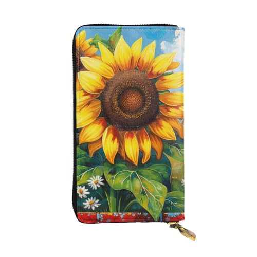 SMAZDFXX Kartenetui mit abstraktem Blumenmuster | Kartenetui und Taschengeldbörse aus Pu-Leder von SMAZDFXX