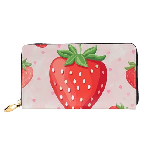 SMAZDFXX Kartenetui mit rotem Eichhörnchen-Aufdruck | Kartenetui und Taschengeldbörse aus PU-Leder von SMAZDFXX