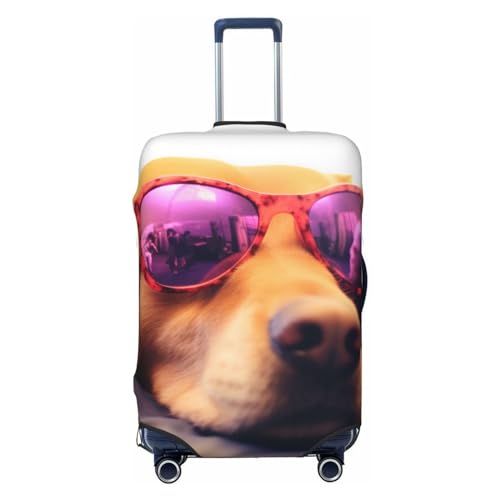 SMAZDFXX Kofferschutzhülle mit Aufdruck „Zwei Hunde tragen Sonnenbrillen, hochelastisch, universelle, Kratzfeste Reisekofferhülle für Männer und Frauen SMAZDFXX Kofferschutzhülle mit Aufdruck „Zwei Hunde tragen Sonnenbrillen, hochelastisch, universelle, Kratzfeste Reisekofferhülle für Männer und Frauen von SMAZDFXX